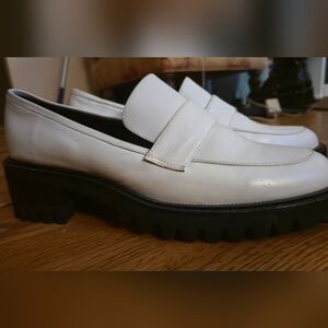 White Chunky Loafers